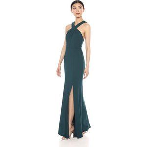 Jenny Yoo Teal Evening Gown